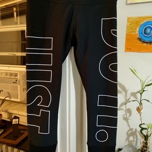 Nike Capri workout pants "Just Do It"